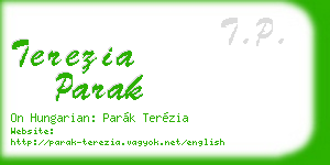 terezia parak business card
