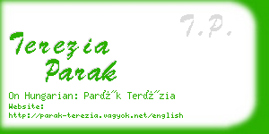 terezia parak business card